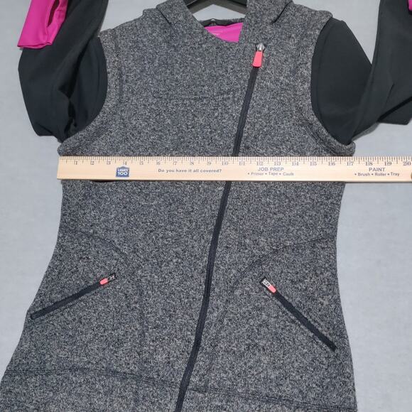 Sweaty Betty Fleece Knitted Jacket Size S Womens Full Zip Hooded Athletic - Picture 10 of 13